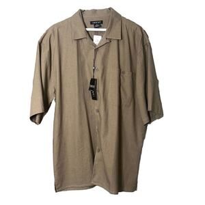 NWT TRUST LINEN‎ BLEND MENS SHIRT SIZE XL